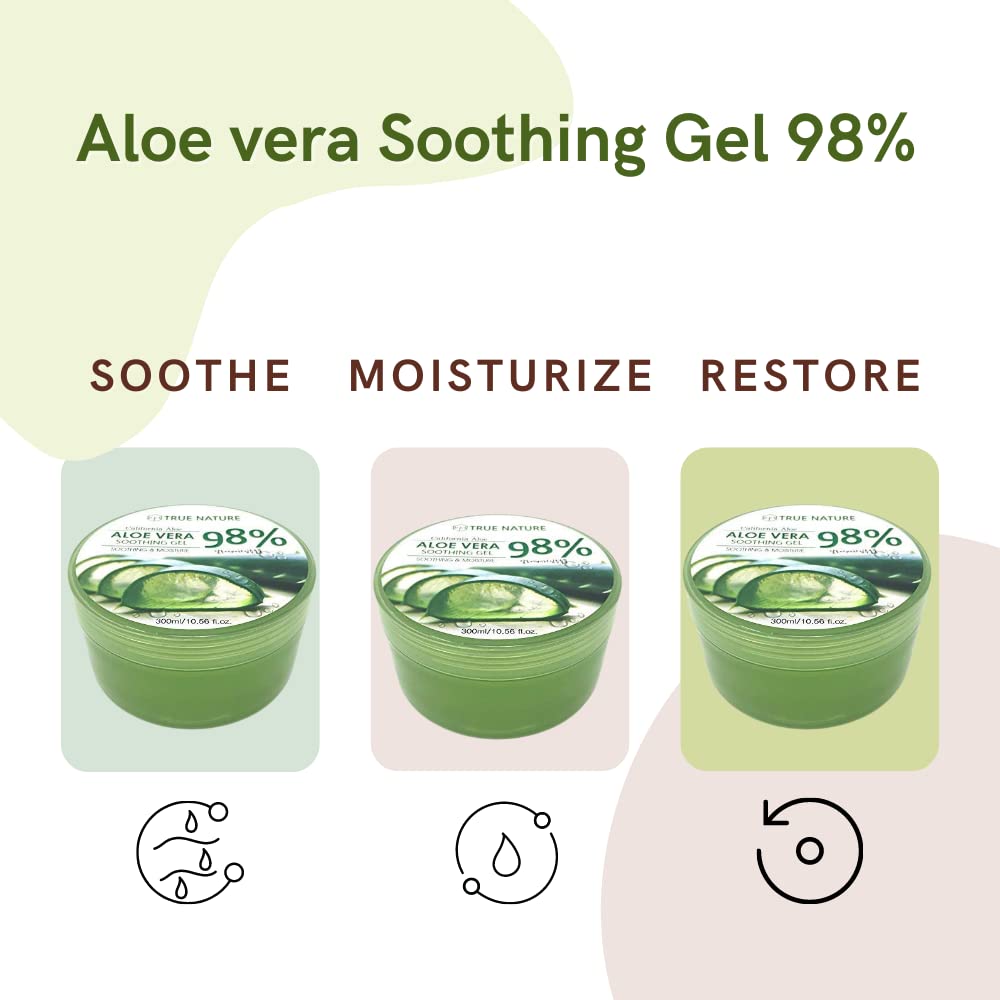 Cool, soothing gel applied to skin calms redness and irritation.