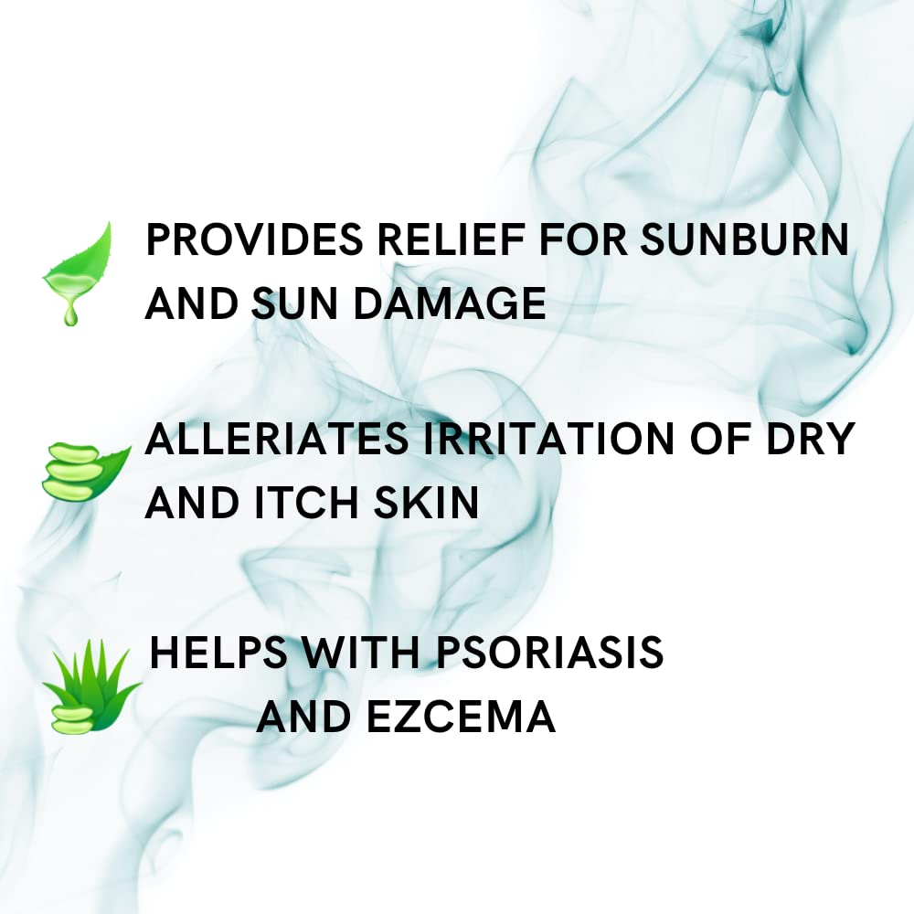 CUROFIT aloe vera gel on sun-exposed skin for soothing relief and refreshment.