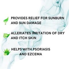 CUROFIT aloe vera gel on sun-exposed skin for soothing relief and refreshment.