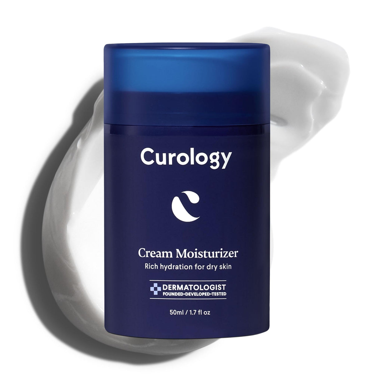 Curology Cream Moisturizer bottle front showing rich hydration for dry skin