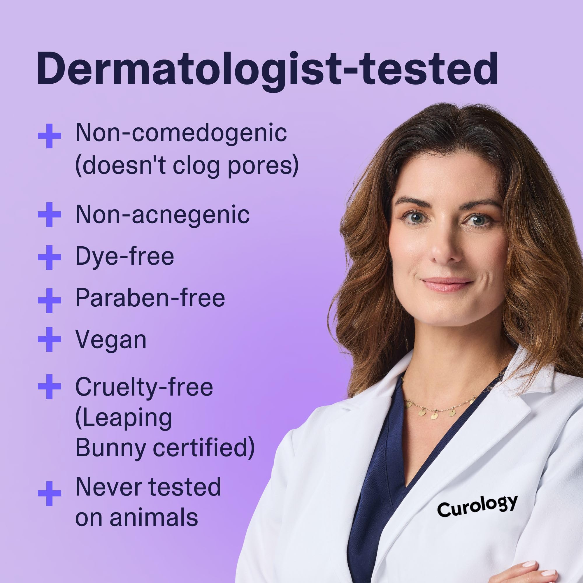 Curology Cream Moisturizer with hyaluronic acid highlighting surface hydration