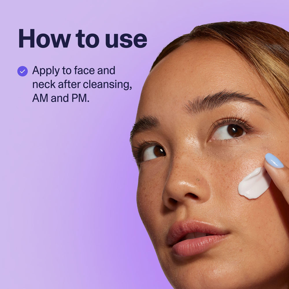 Night-time use of Curology Cream Moisturizer for overnight hydration