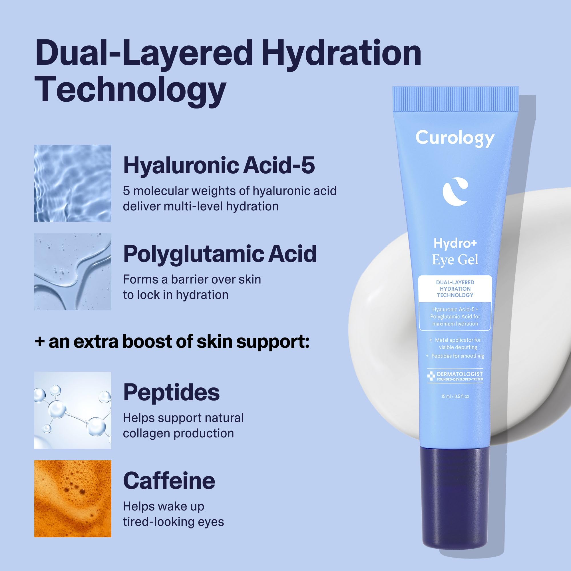 Curology Hydro+ bundle dermatologist-tested seal