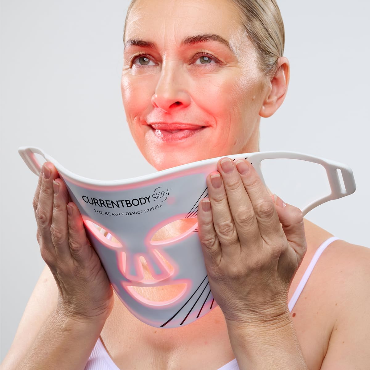 CurrentBody Skin LED Mask near-infrared 830nm targets deeper skin layers