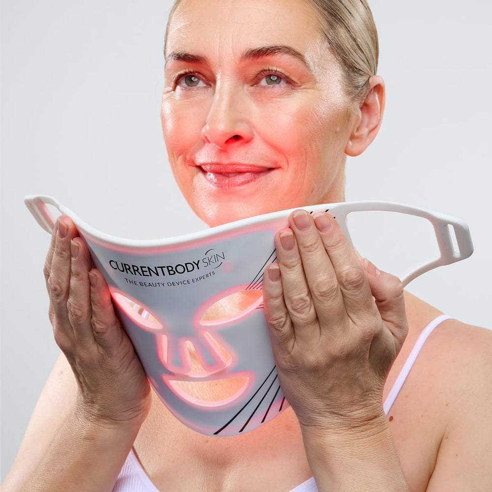 CurrentBody Skin LED Mask near-infrared 830nm targets deeper skin layers