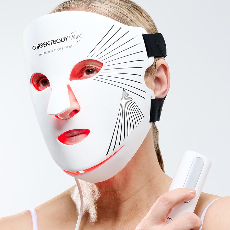 CurrentBody Skin LED Mask Series 2 side profile showing flexible silicone fit and comfort.
