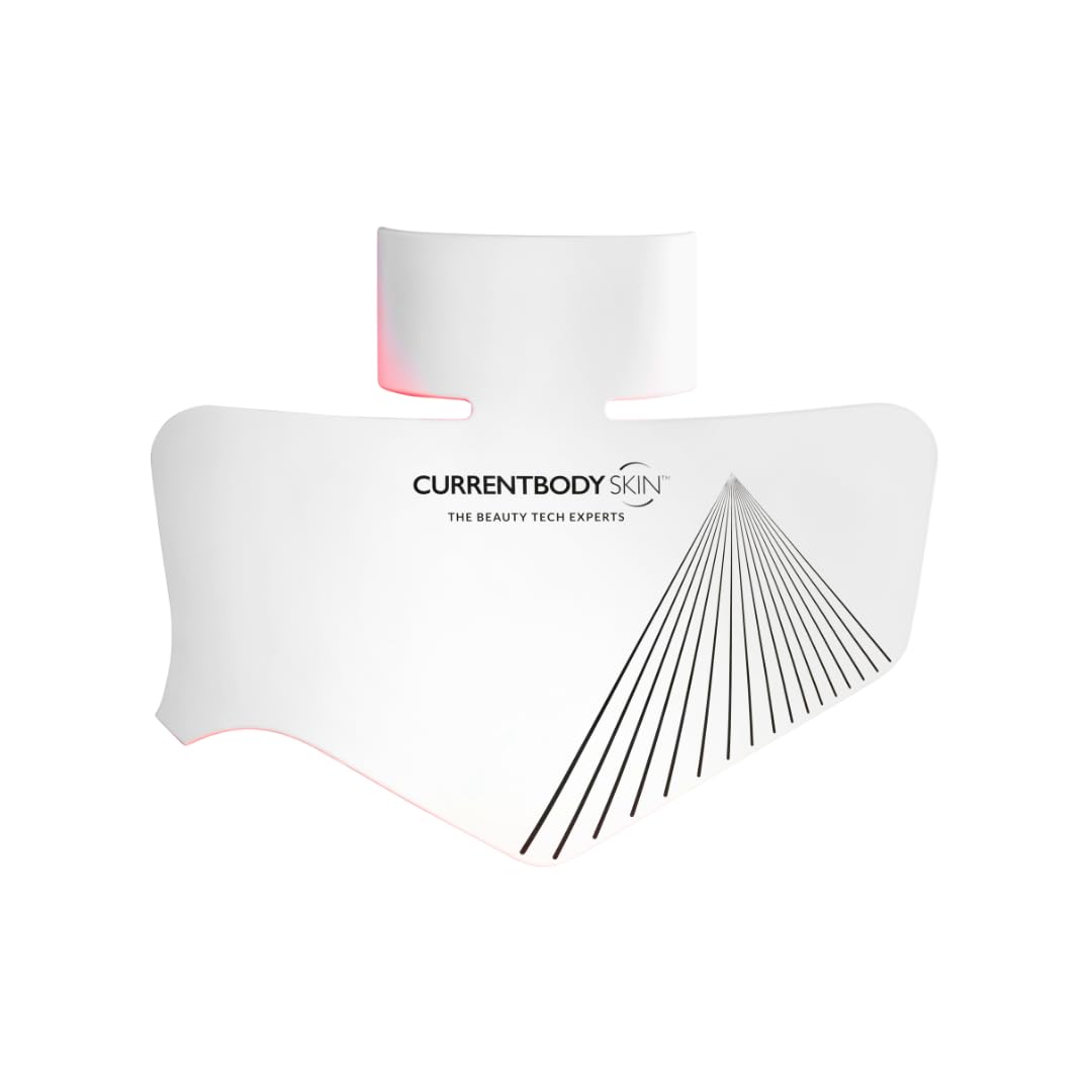 CurrentBody Skin LED Neck Mask Series 2 front view highlighting coverage for the chest and neck.