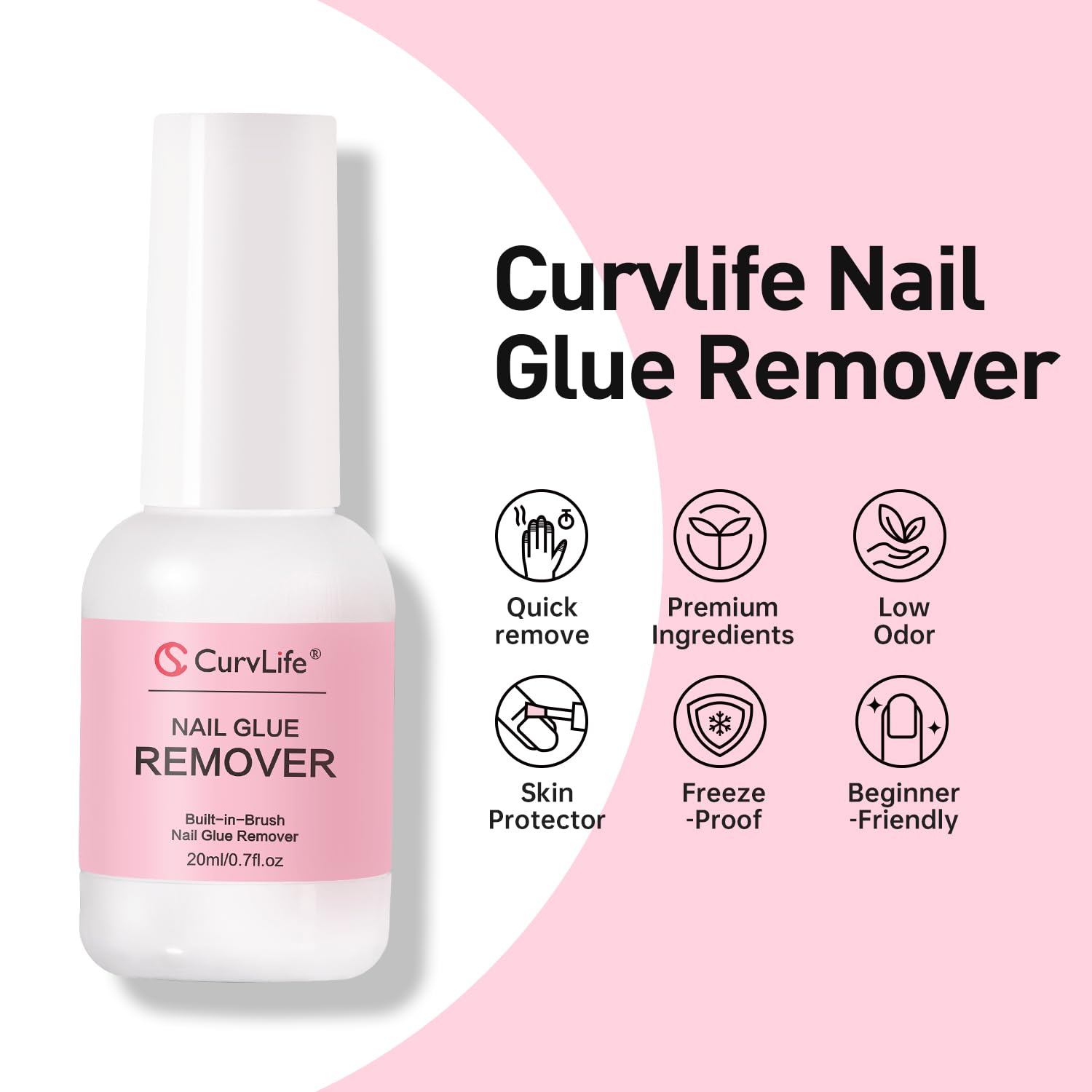 CurvLife beginner friendly remover kit supports DIY nail art and salons.