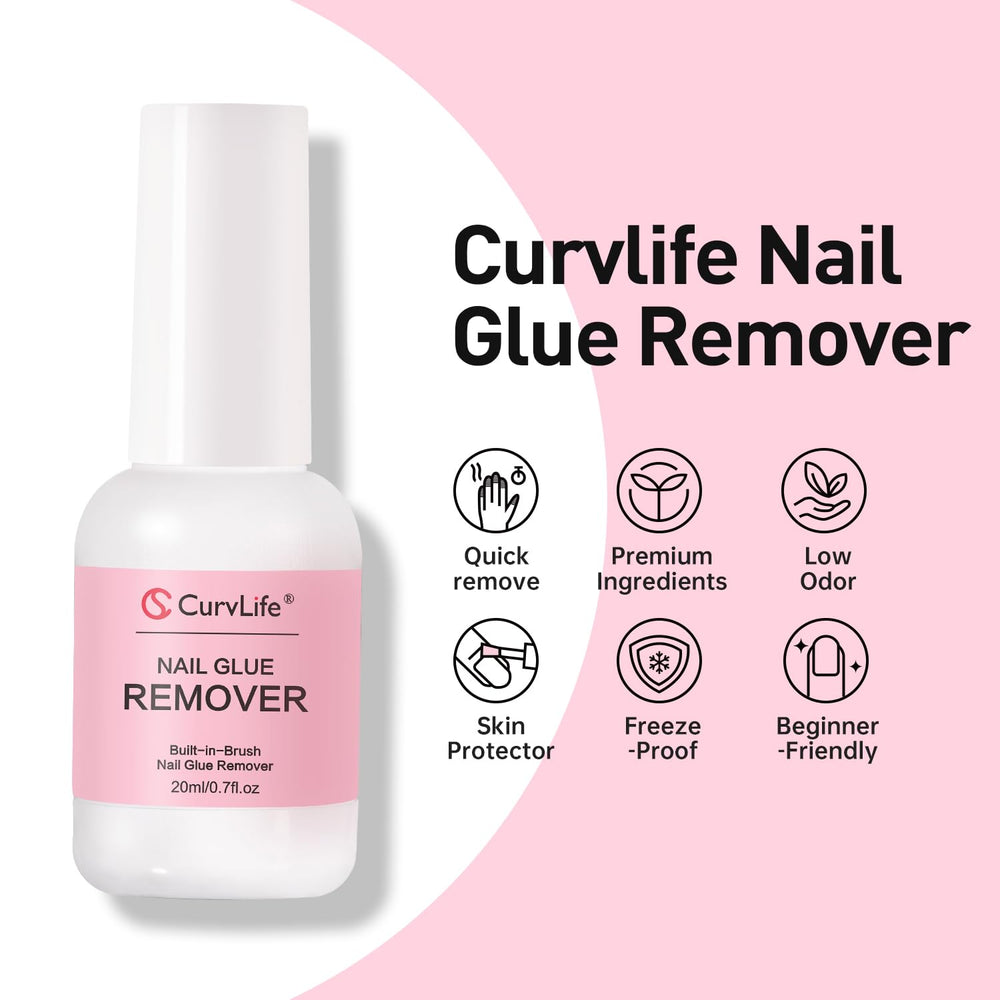 CurvLife beginner friendly remover kit supports DIY nail art and salons.