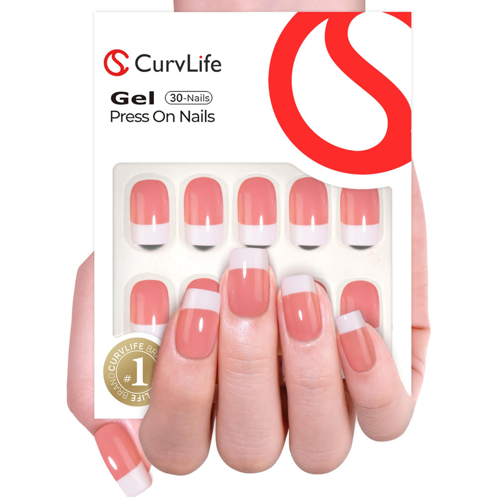 CurvLife handmade pattern close-up highlighting intricate gel designs for stylish looks.