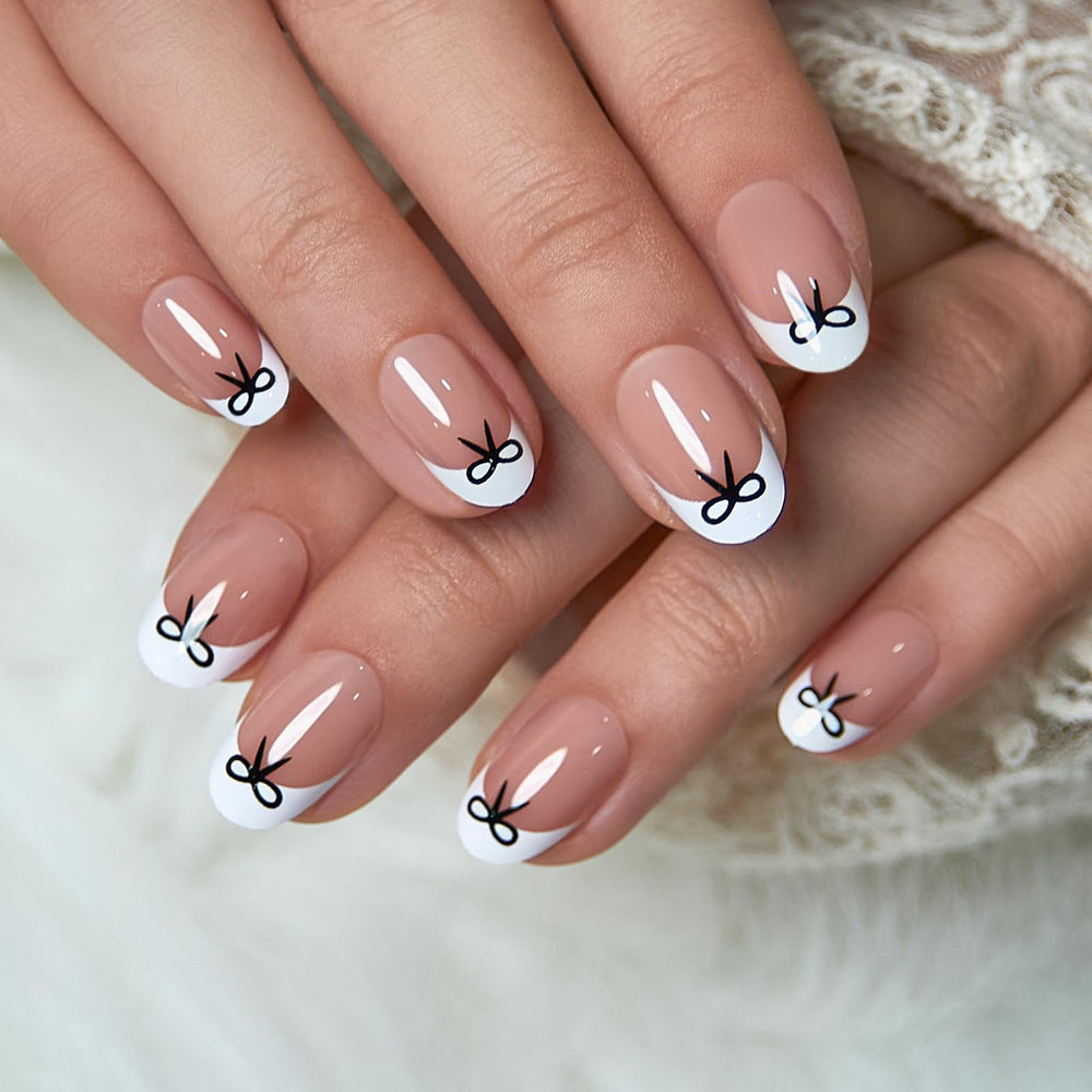 Curvlife nail glue and adhesive tabs shown for secure, long-lasting wear at home.