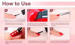 CurvLife neon pastel cream gel colors on nails for long-lasting DIY art at home.