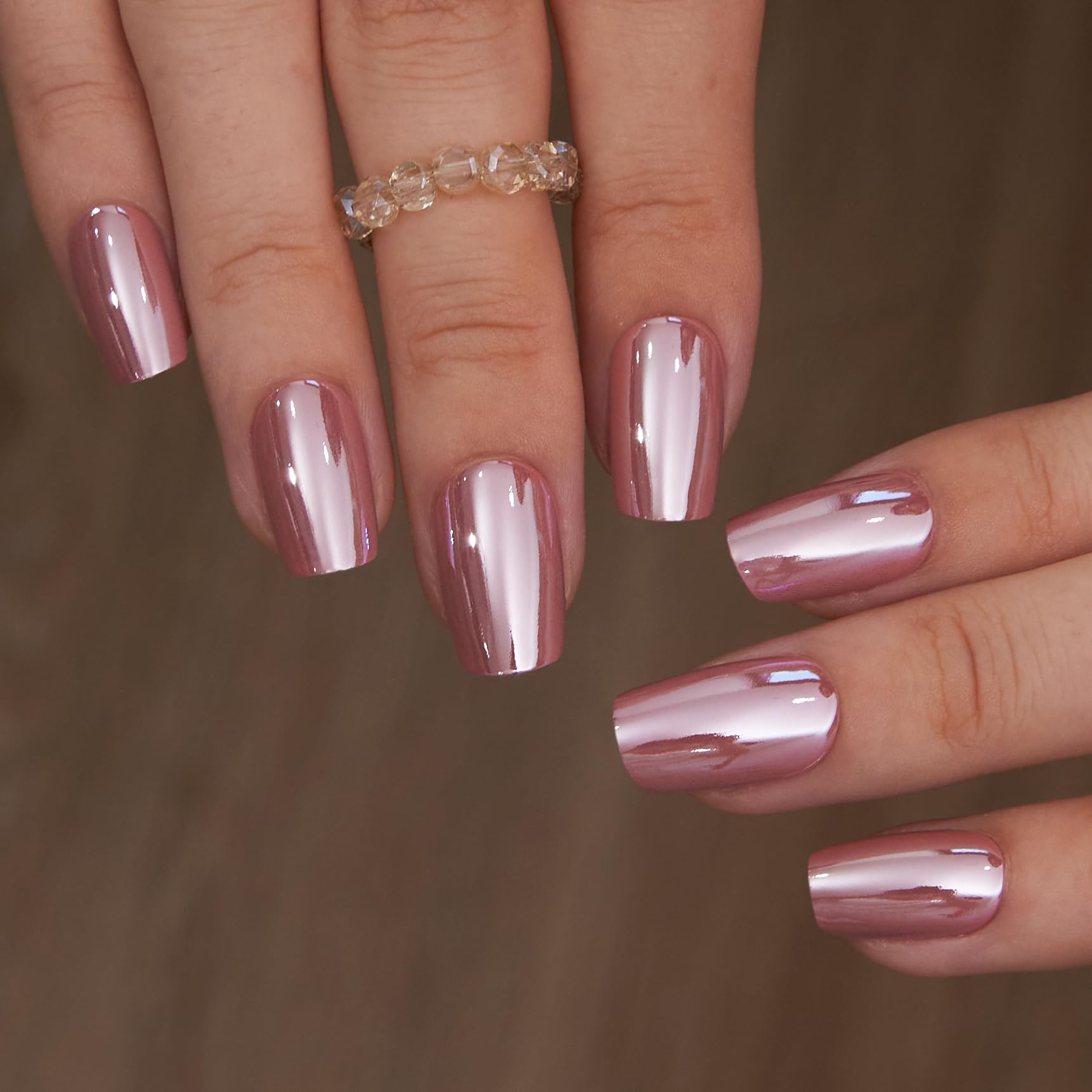 Curvlife press-on nails with French tip design for a salon-like finish.