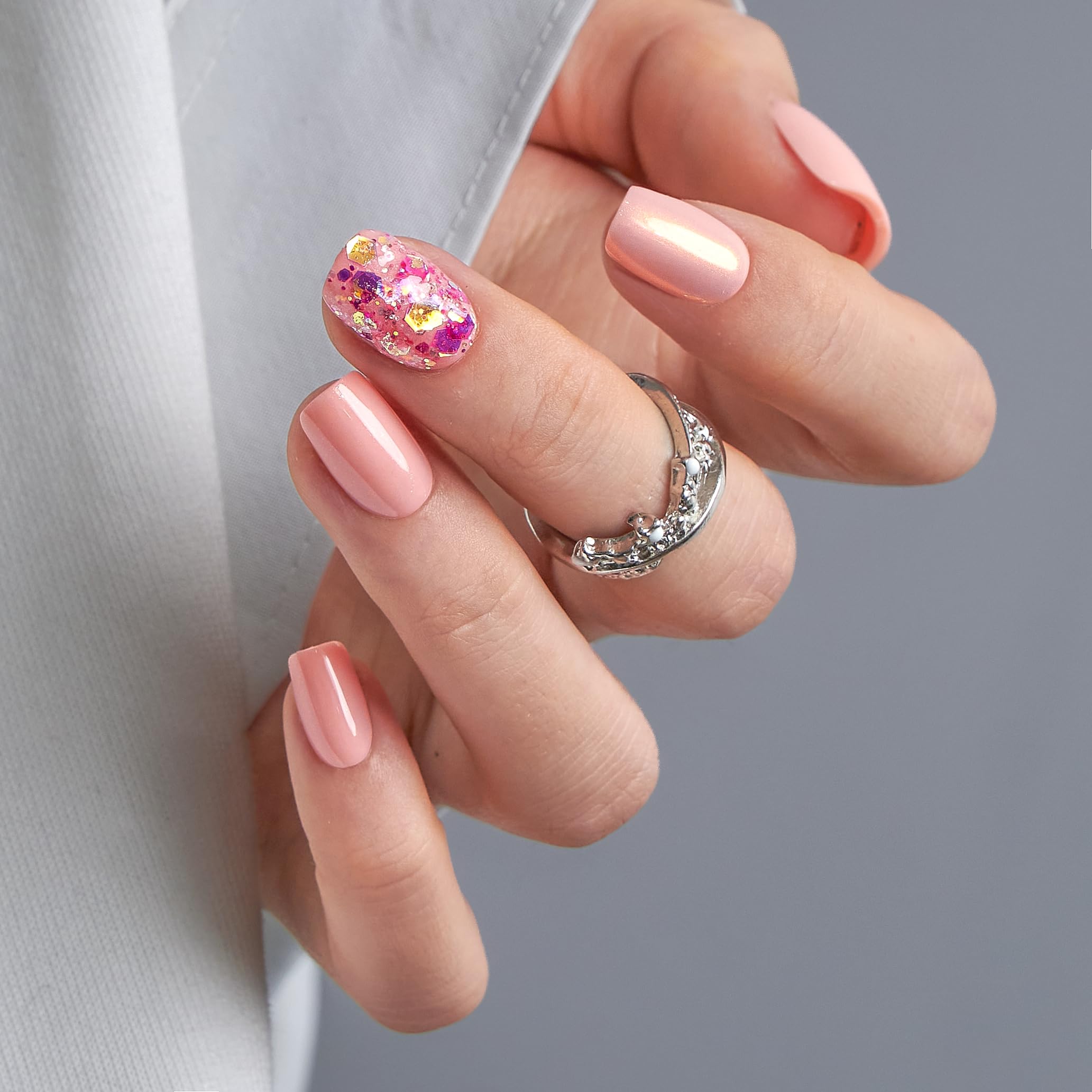 Curvlife press on nails with soft gel full cover for quick at-home manicure
