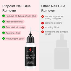 Curvlife wooden applicator for precise, mess-free glue removal