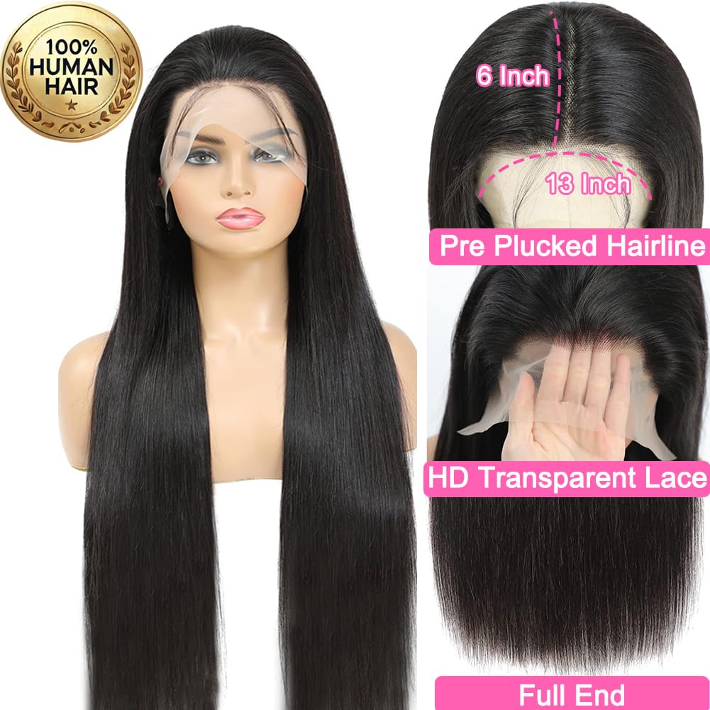 Cute Bein 13x6 HD transparent lace-front wig offers seamless parting and versatility.
