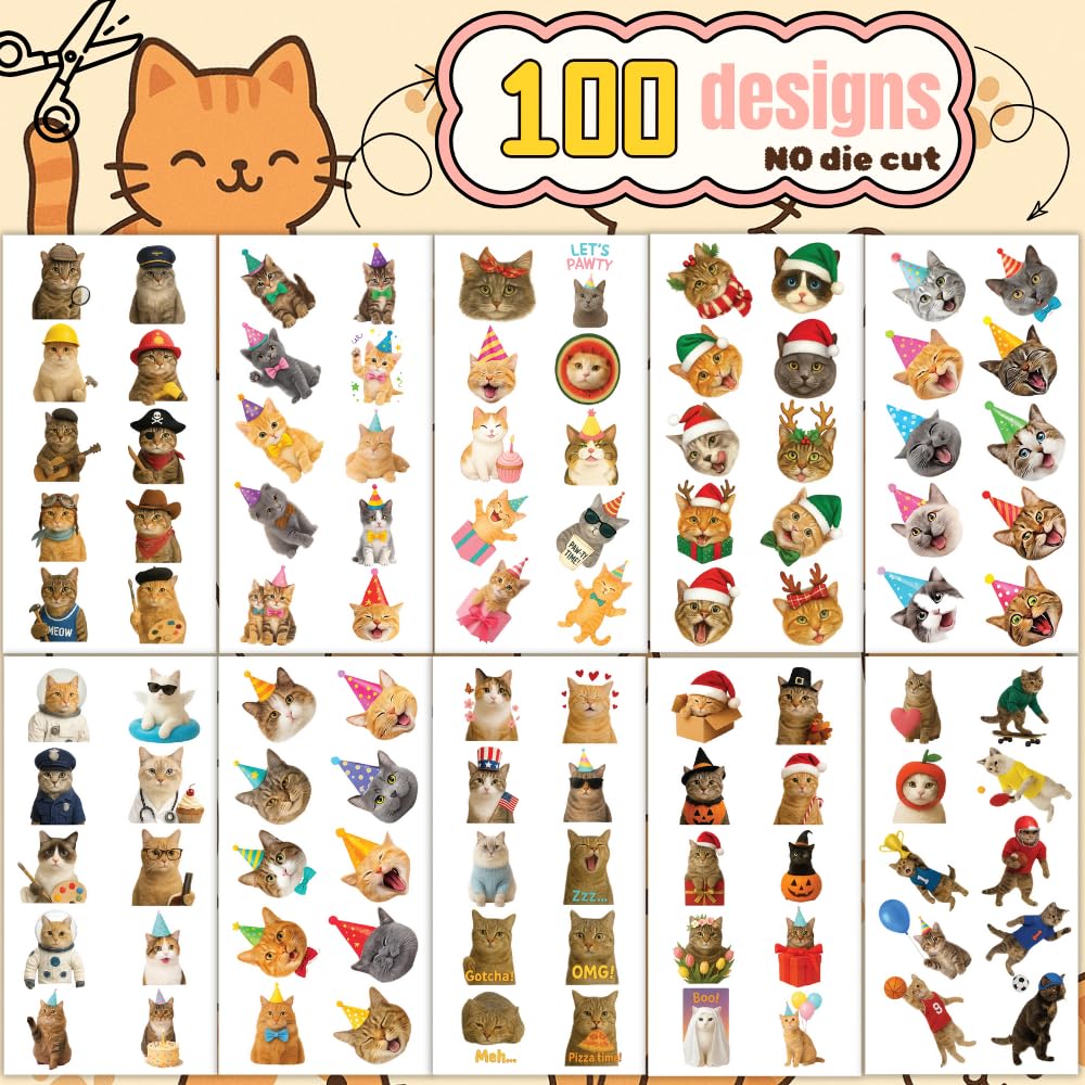 Cute Cat Tattoos designs collection featuring exclusive cat artwork for fans.