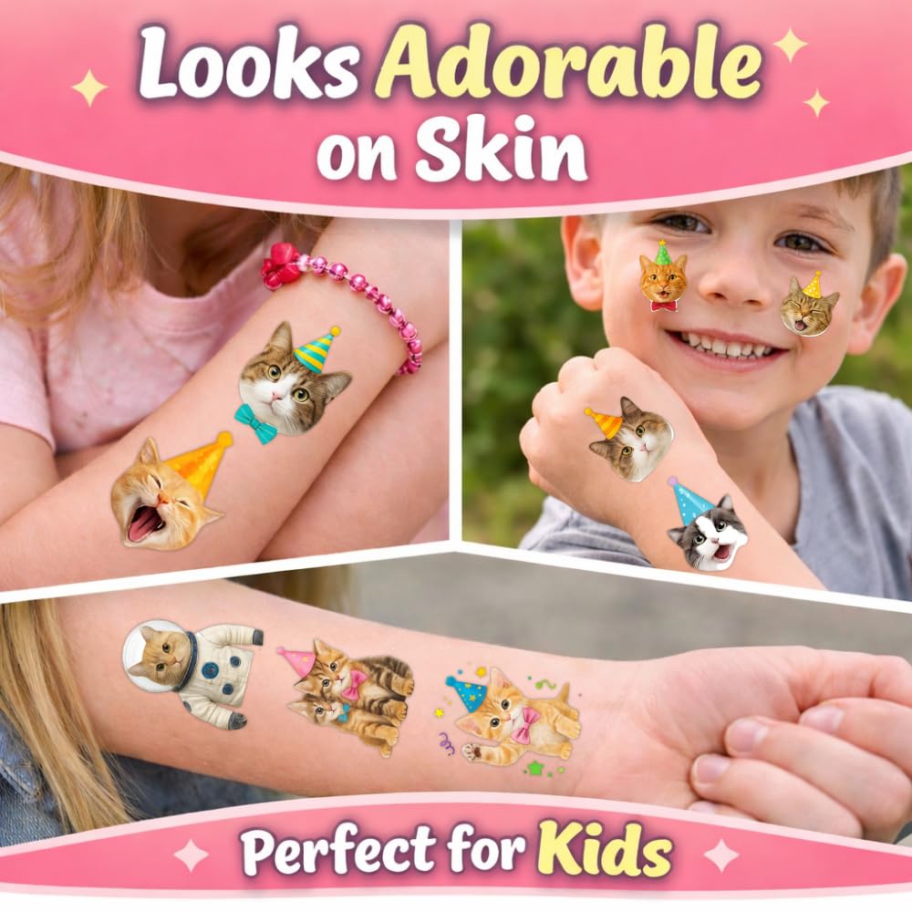 Cute Cat Tattoos kittens and cartoons layout for cute, fun looks.