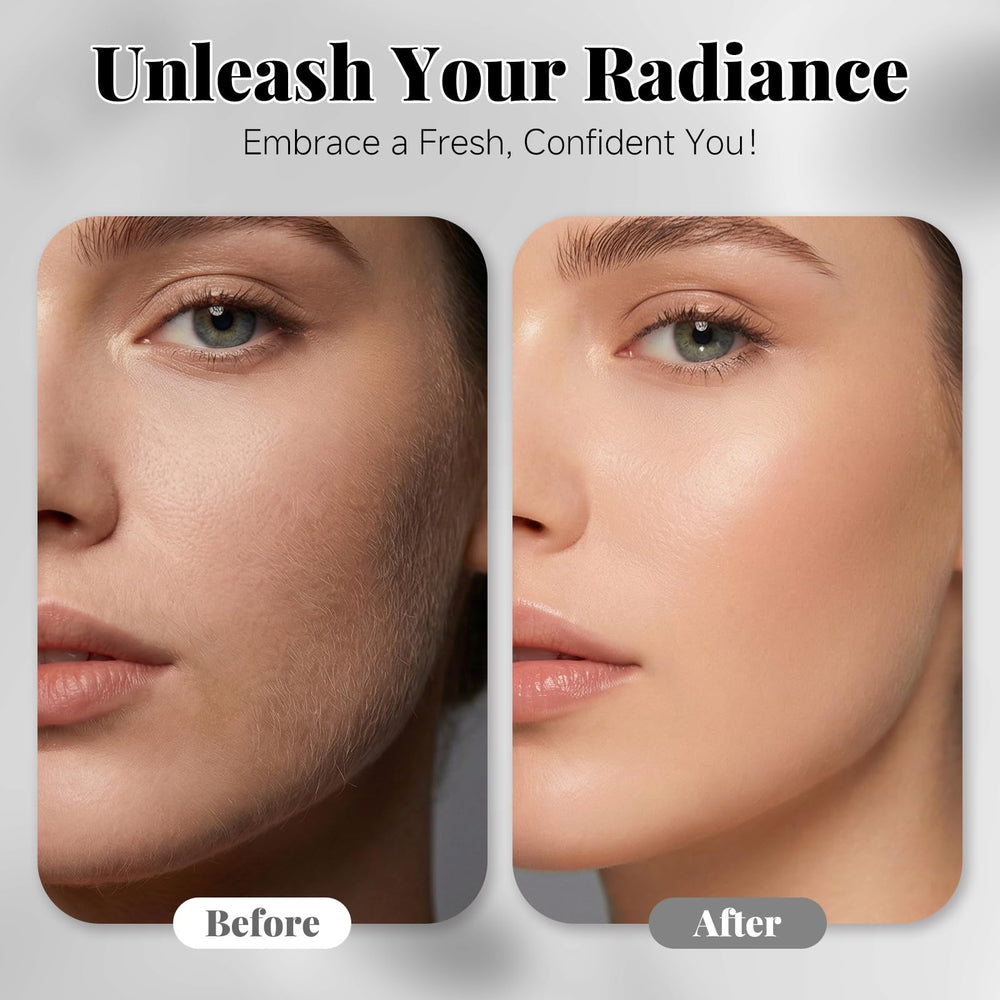 Cutemiss Dermaplane oil application showing pairing for smoother removal