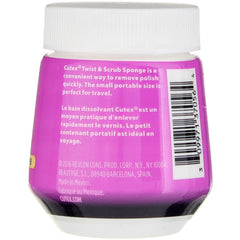 Cutex two-pack packaging on vanity emphasizes value and convenience.