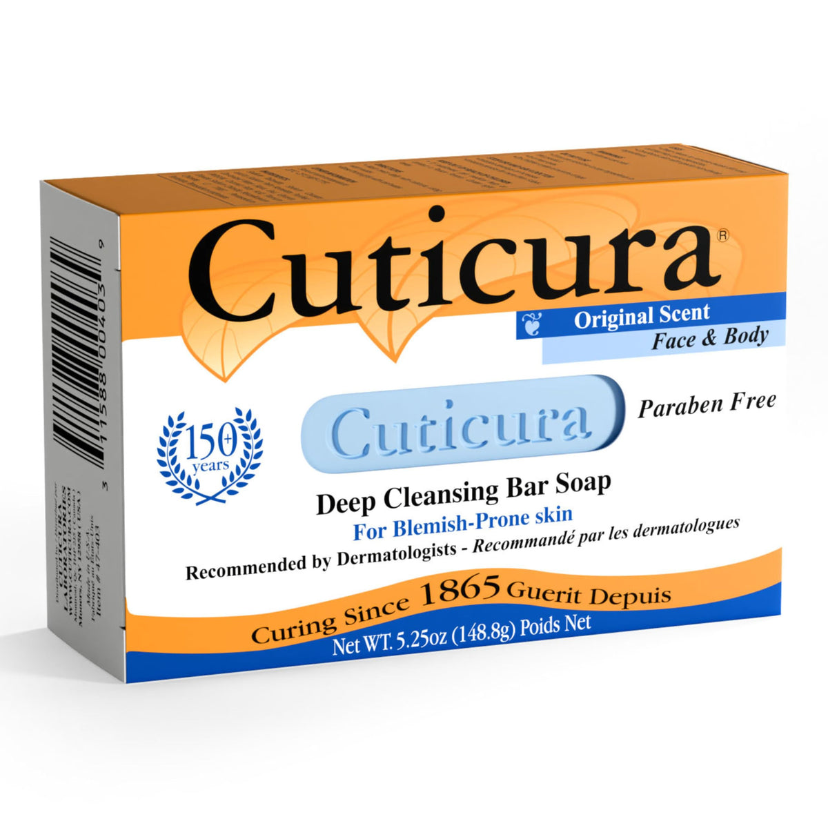 Cuticura Deep Cleansing Soap face lather for thorough cleansing without dryness