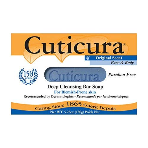 Cuticura Deep Cleansing Soap, original scent, for thorough cleansing that helps control excess oil.