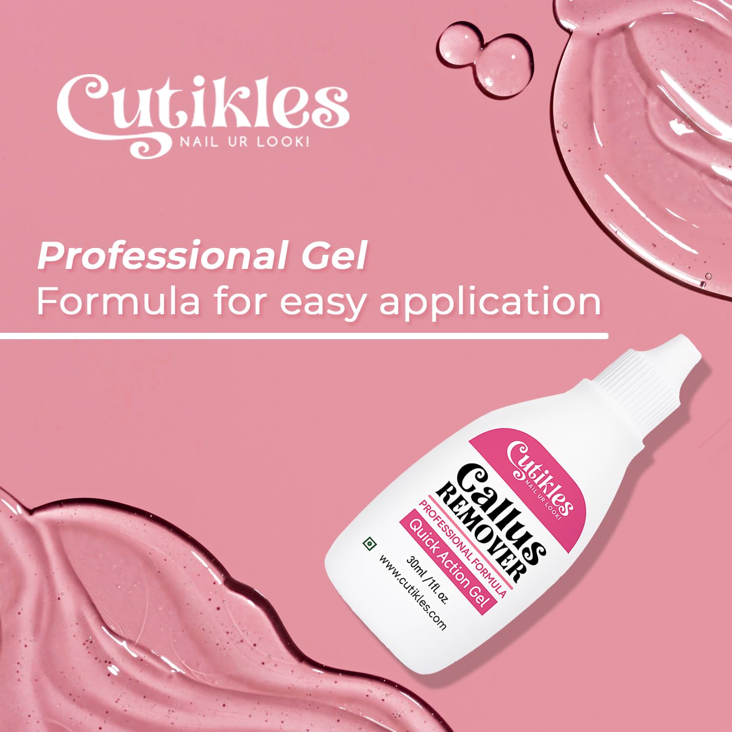 Cutikles travel-friendly bottle is ideal for on-the-go foot care.