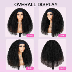 CUUYUN headband wig glueless design enables quick secure wear.