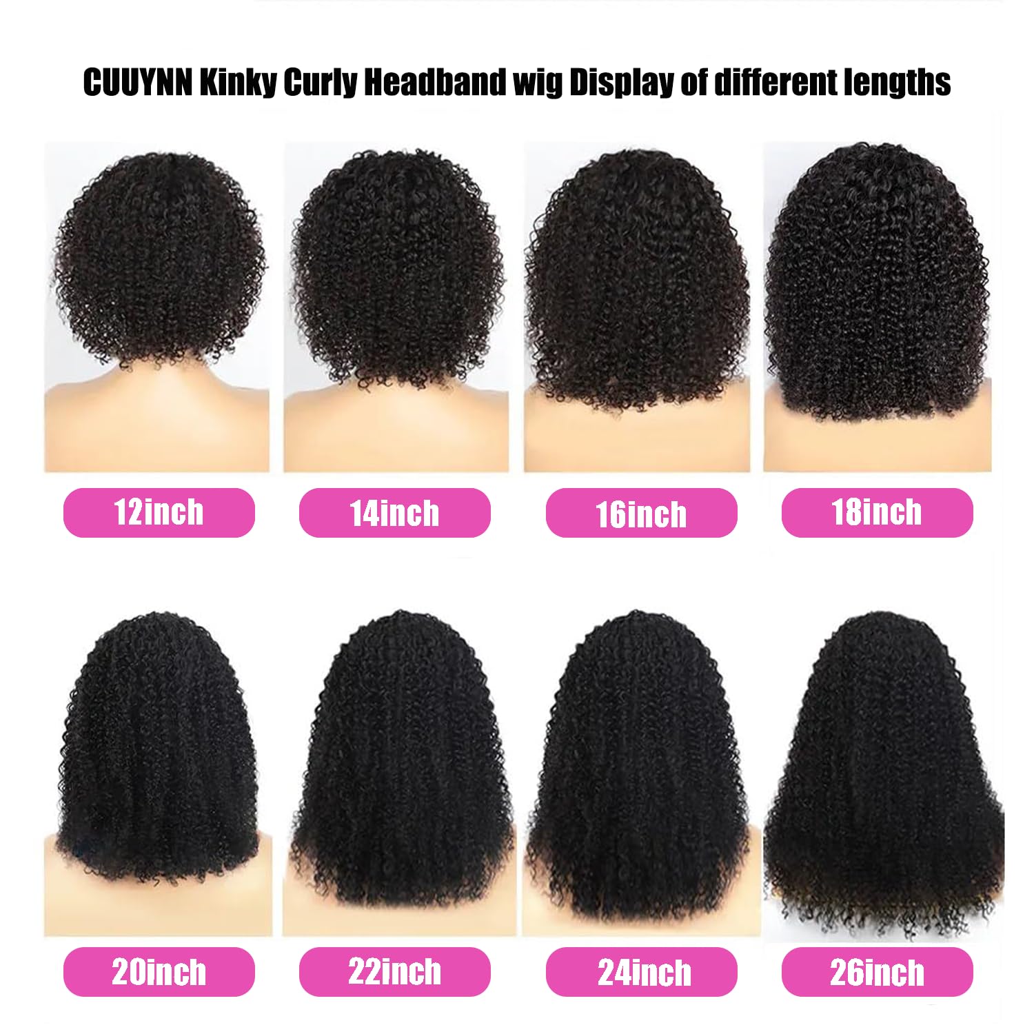 CUUYUN headband wig natural-looking hairline without glue.