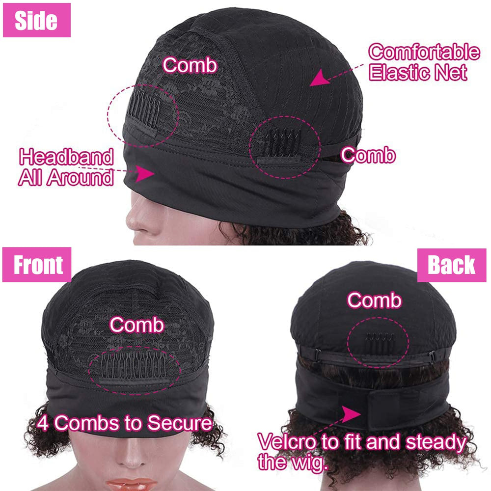CUUYUN headband wig soft elastic band ensures all-day comfort.
