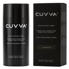 Applying fibers on thinning areas for a fuller look with CUVVA.
