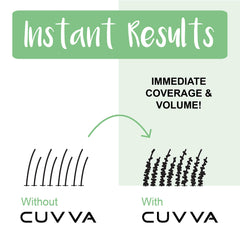 Fibers seamlessly blend with existing hair for a natural appearance.