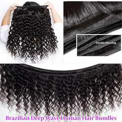 CUUYUN Deep Wave natural black color blends with your hair