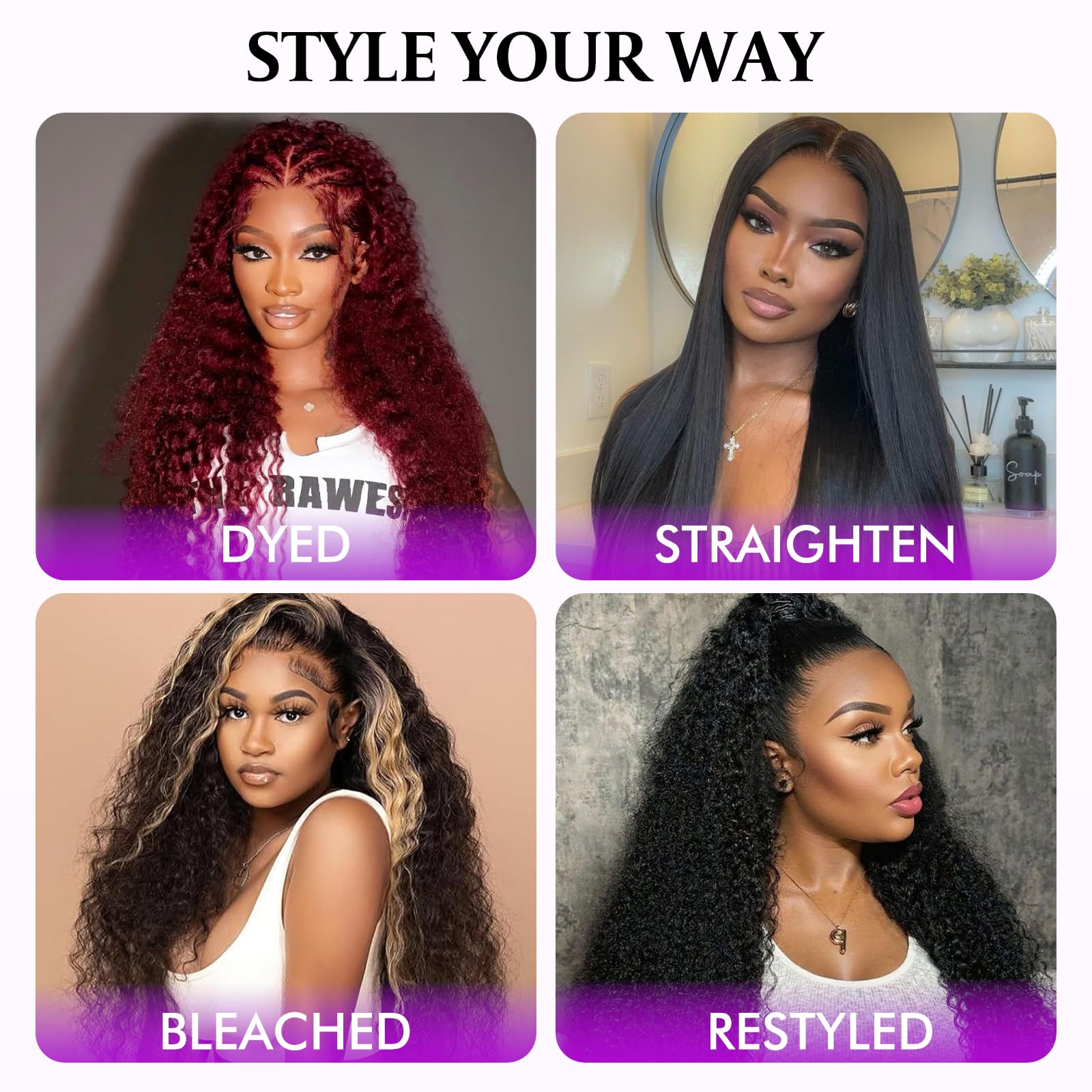 CUUYUN Deep Wave bundle pack includes cap and lashes for completeness