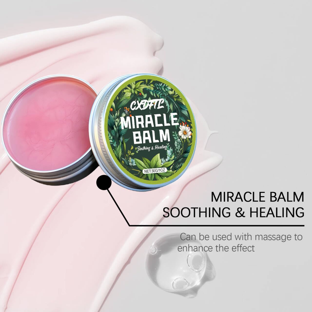 CXDFTL Miracle Balm uses natural ingredients for gentle care