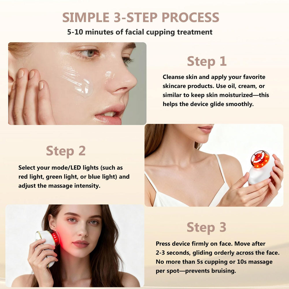 CXGRISE lymphatic drainage massage promoting reduced puffiness around eyes.
