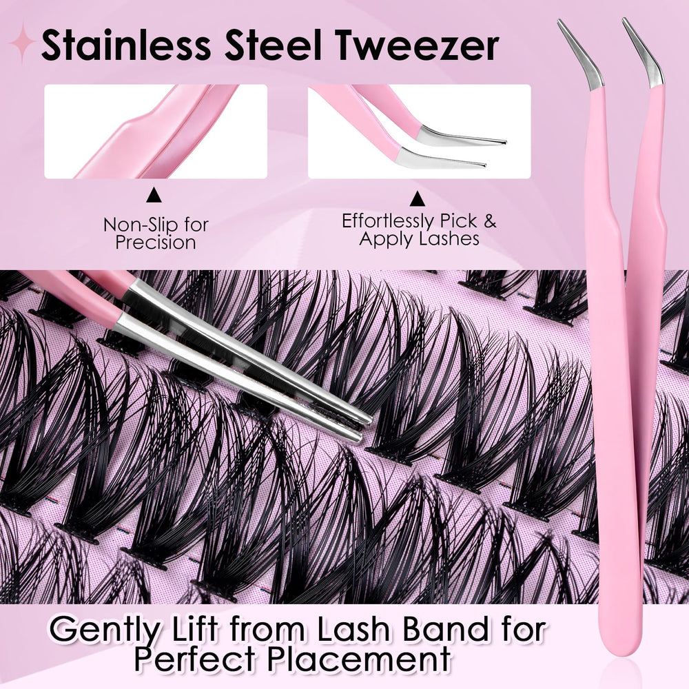 CyanoooGenesis precision tweezer for easy lash placement.