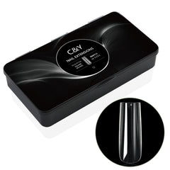Cycullinyt 504pcs XXLong square soft gel tips for seamless extensions.