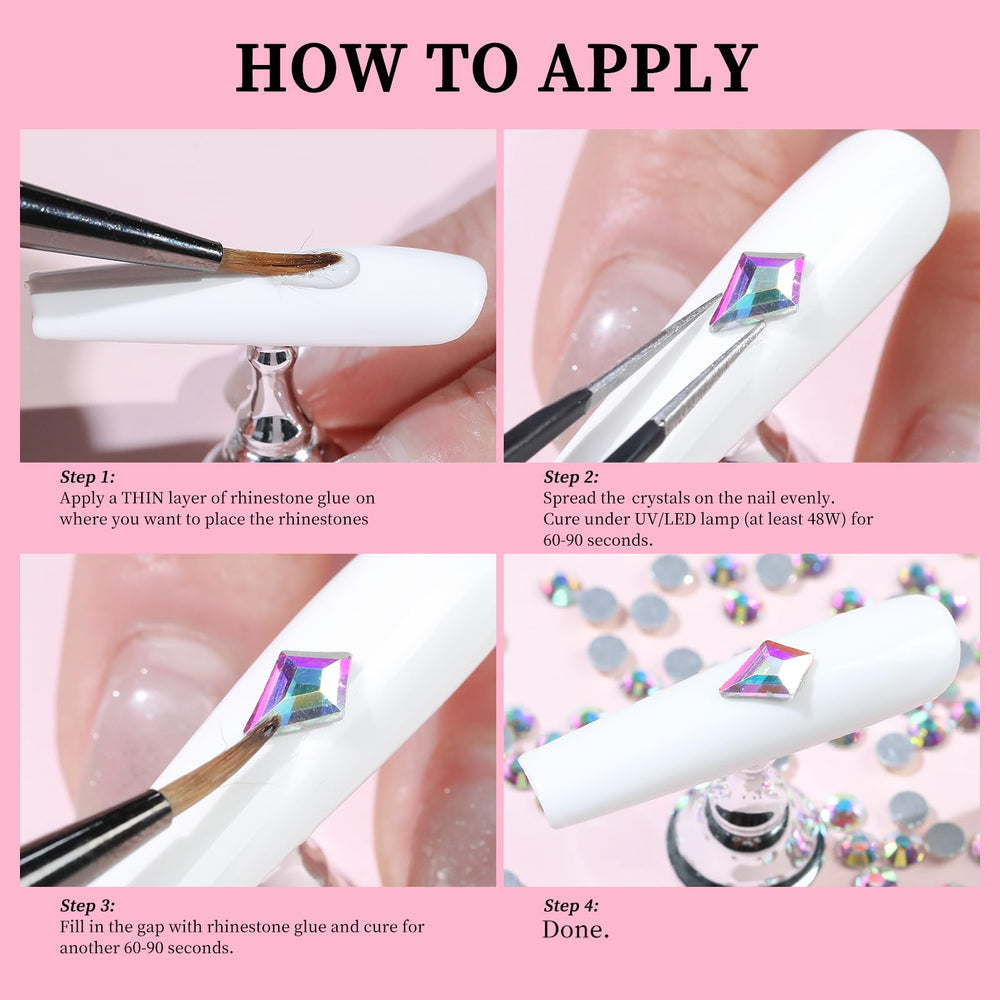 Cycullinyt tweezers help handle small rhinestones