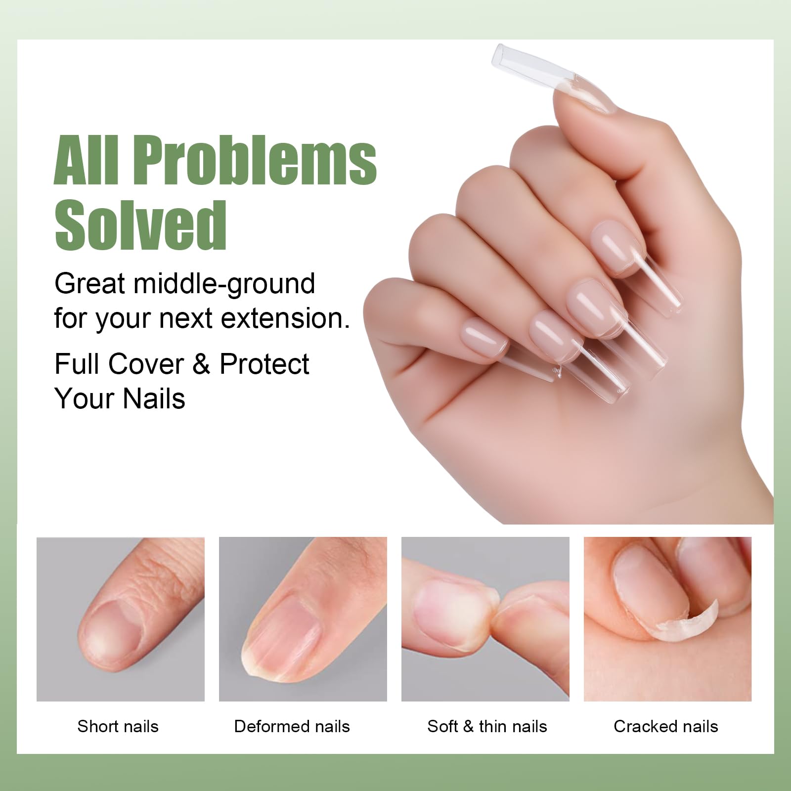 Cycullinyt preshaped tips with shallow curve fit snugly.