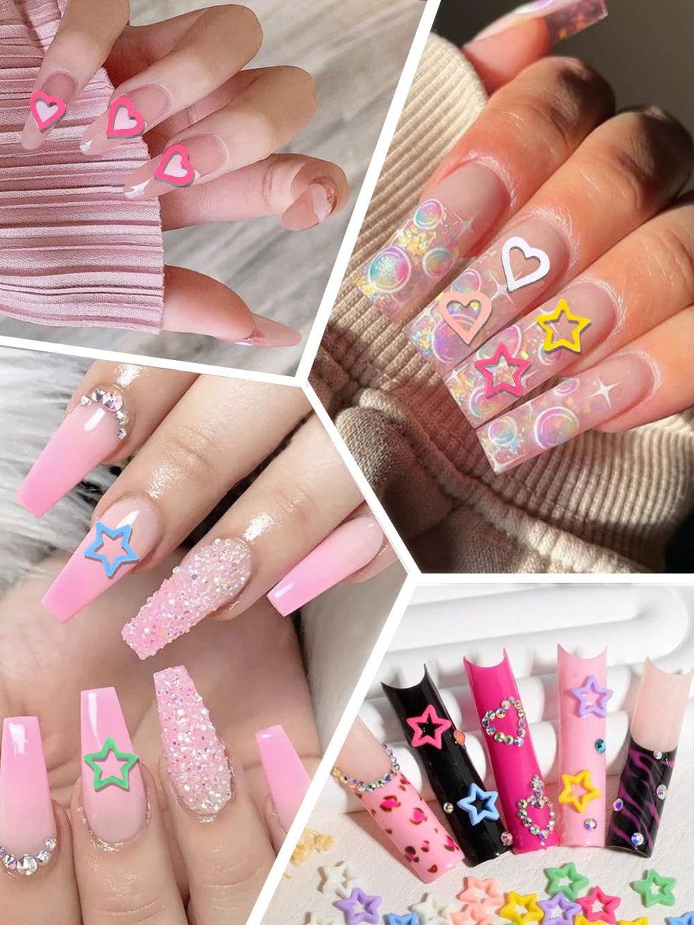 Pair CYHYII charms with glitter or stickers for customized nail art.
