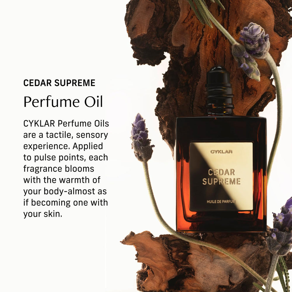 CYKLAR Perfume Oil Roll-On bergamot-lavender note bottle for a fresh, long-lasting scent