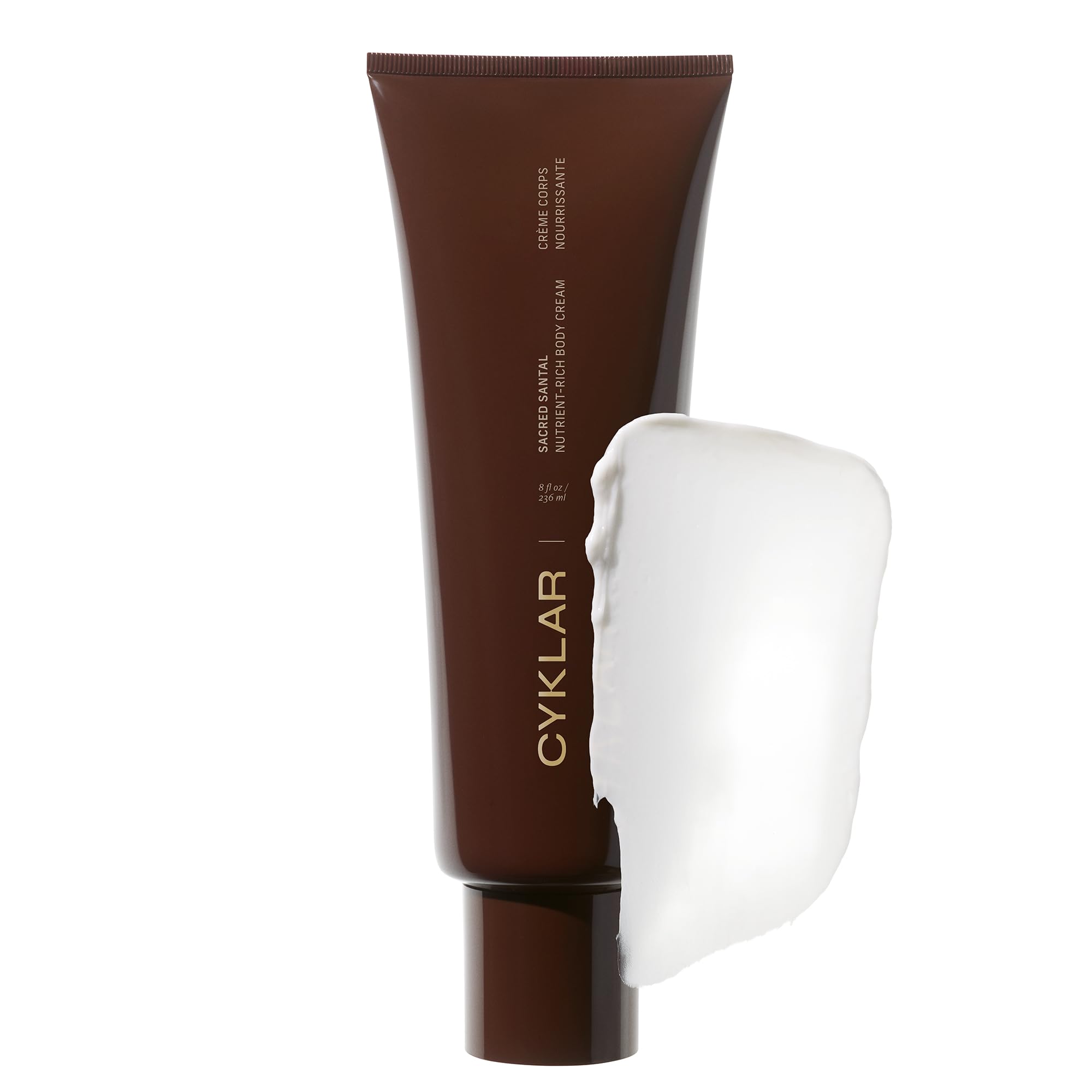 CYKLAR Sacred Santal bottle closeup highlighting premium packaging and rich scent.