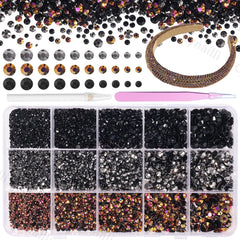 Cynailli resin rhinestones kit contents for crafting and DIY projects