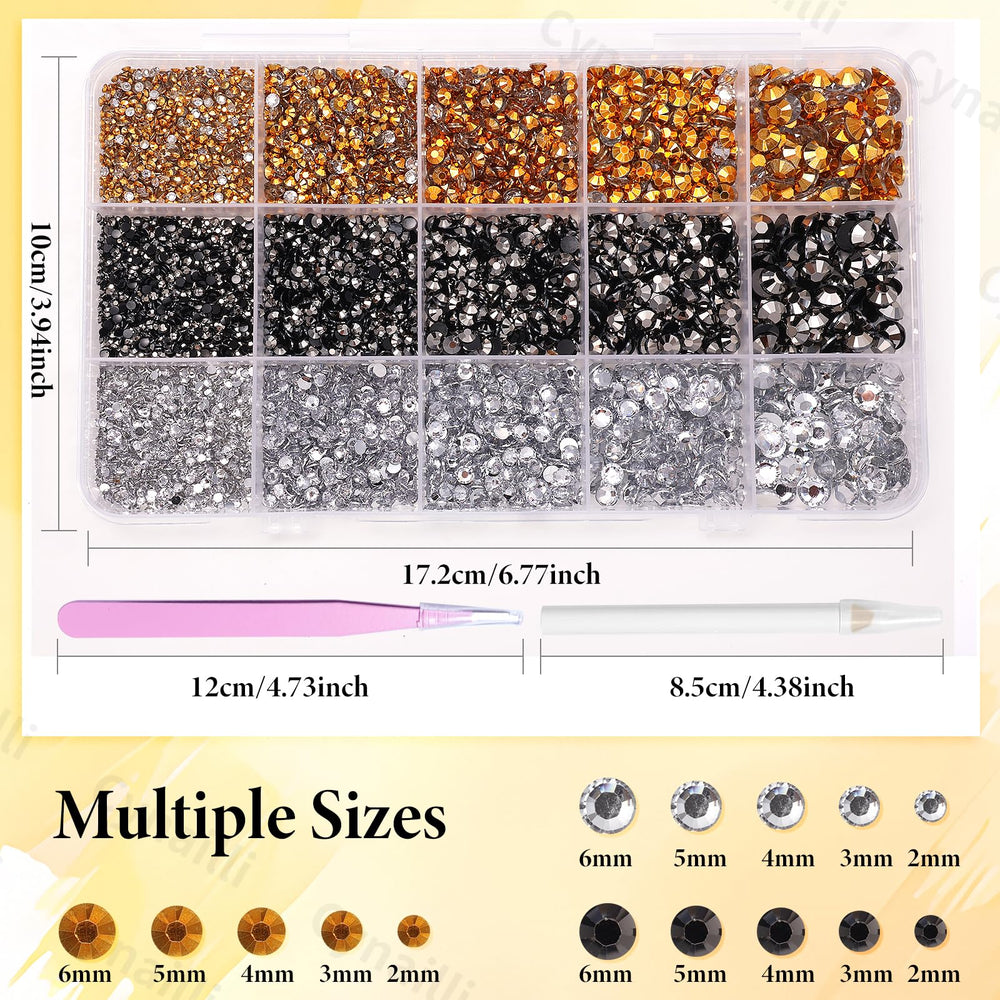 Cynailli tweezers set paired with rhinestones for tidy placement