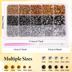 Cynailli tweezers set paired with rhinestones for tidy placement