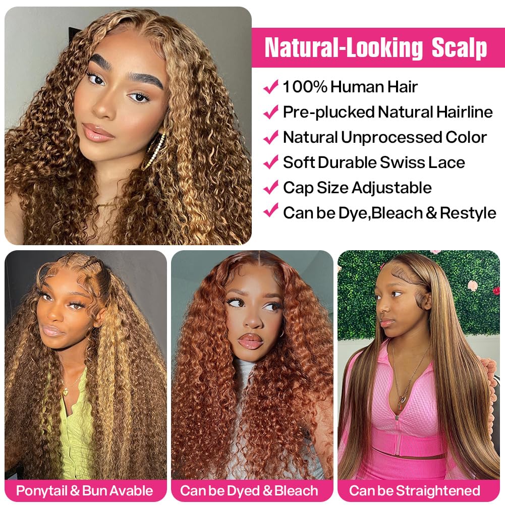 CYNOSURE 180 density curly wig showcasing fullness and movement