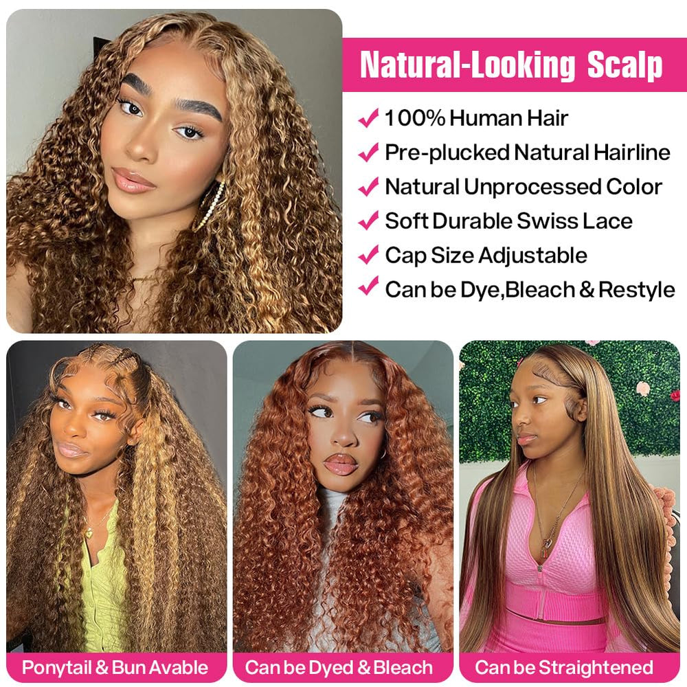 CYNOSURE 180 density curly wig showcasing fullness and movement
