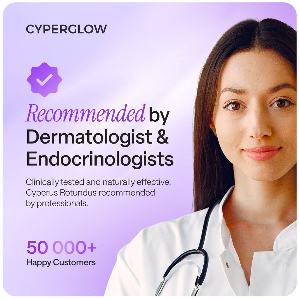 CYPERGLOW after-shaving ritual leaves skin smooth and hydrated.