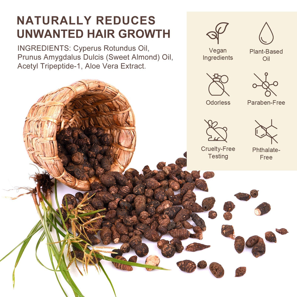 Cyperus Rotundus Oil applied to the face for daily moisture.